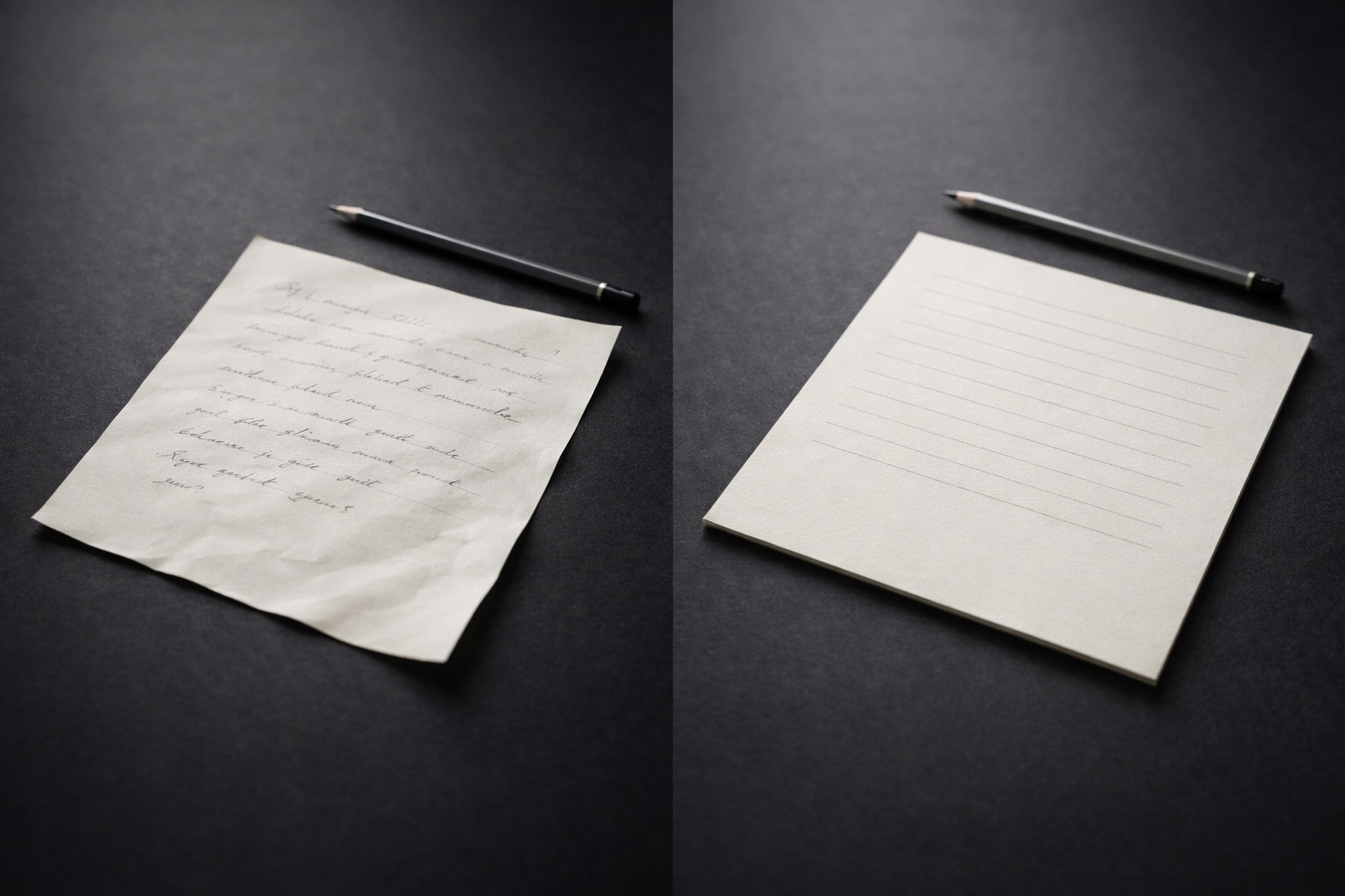 1-2v1 Casual vs. structured writing comparison